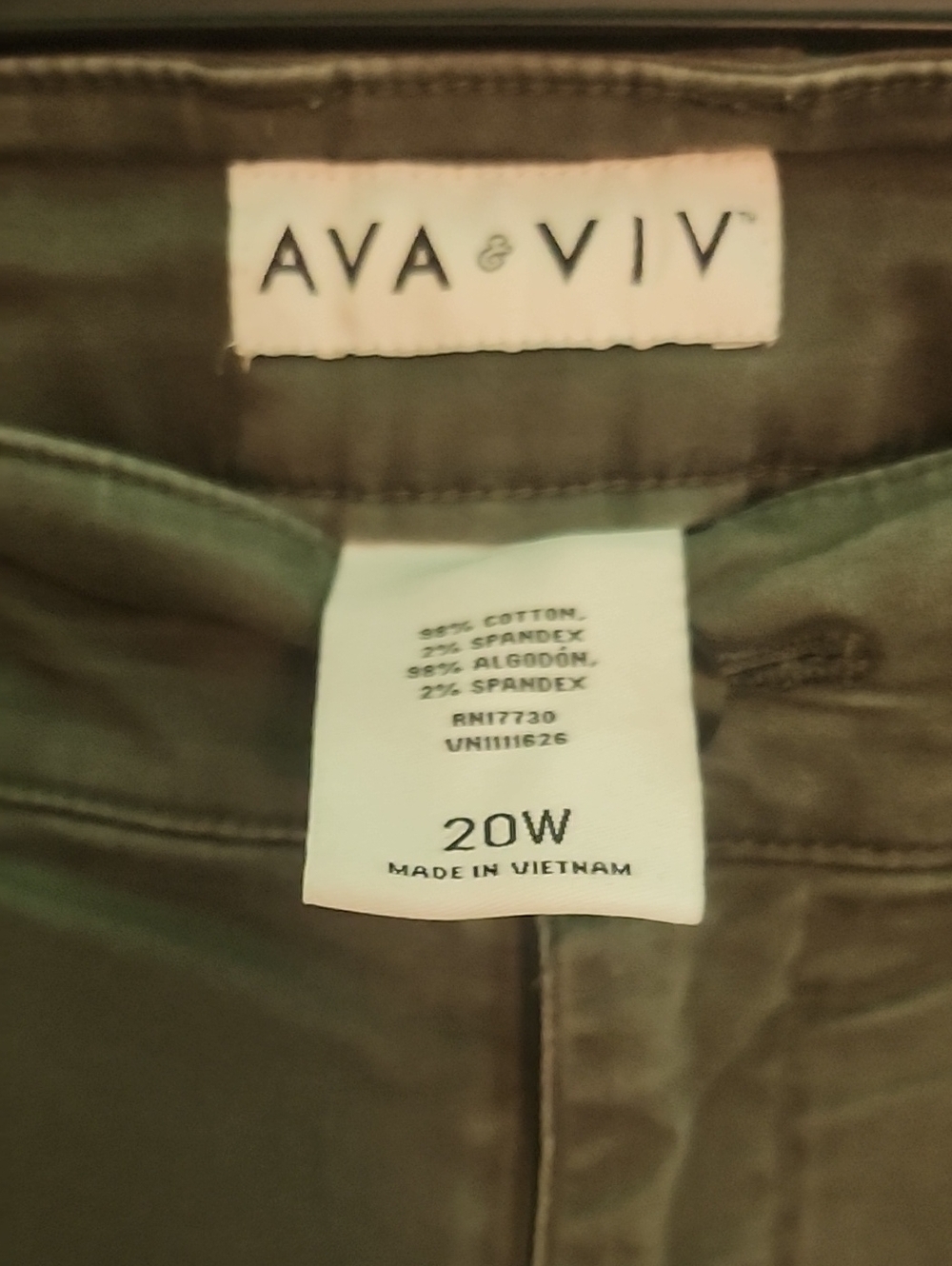 Ava & Viv Olive Green Trousers